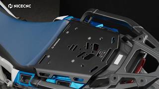 How To Install Rear Seat Pillion Luggage Rack For Honda Crf1100L Africa Twin Adv Sports 2021-2025