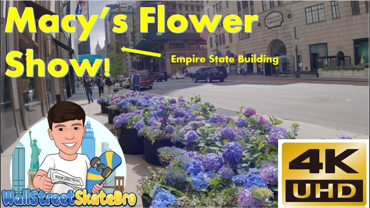 Exploring NYC Macy's Flower Show CRAZY TIMES SQUARE!