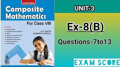 Composite mathematics class 8|| percentage and it