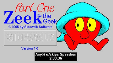 [Спидран] Zeek the Geek: Part One Any% w/skips (Speedrun) 2:03.36