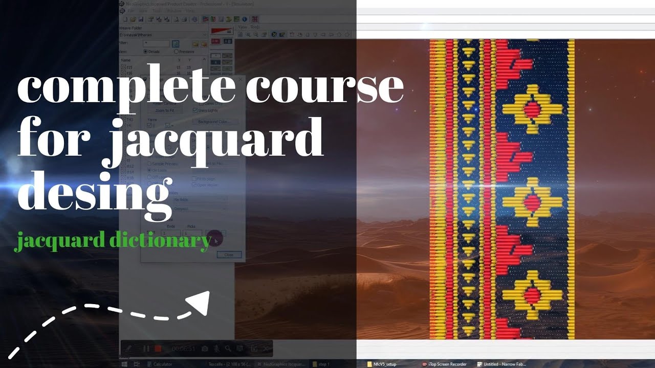 Complete Jacquard Design in 10 Minutes 👍