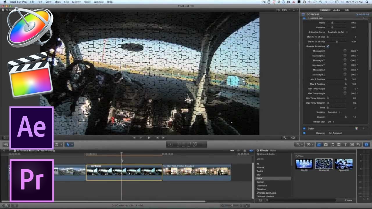 FxTiles in Final Cut Pro X Tutorial - YouTube