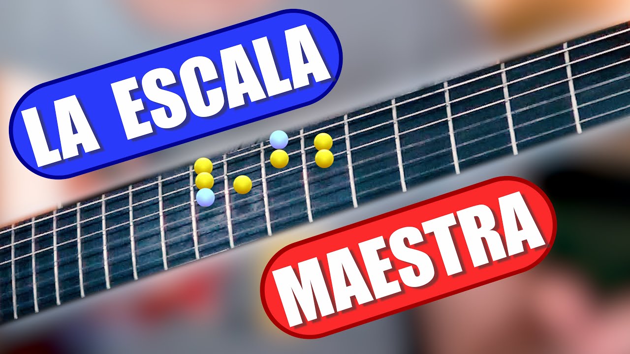 La ESCALA MAESTRA de GUITARRA (la primera que hay que aprender si eres principiante)