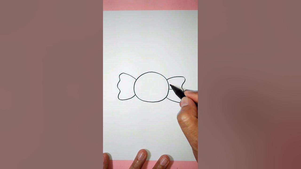 Cara Menggambar Permen #shorts #drawing #menggambar