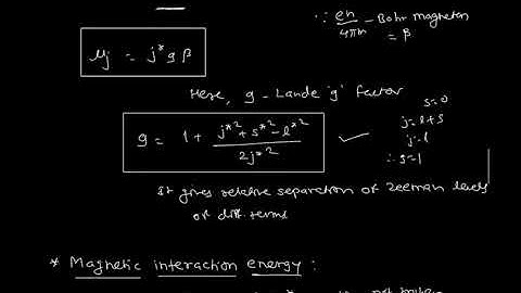 Anomalous Zeeman Effect