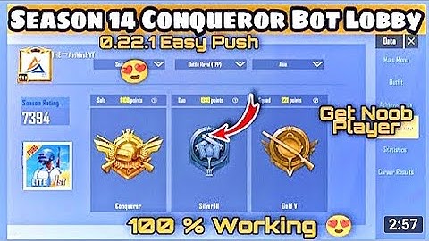 pubg lite Season 14 Conqueror bot no Lobby #pubg #lionsachinytgamer