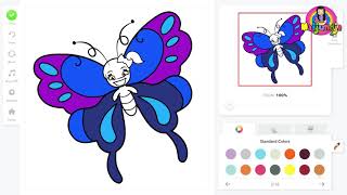 เกมส์ระบายสีผีเสื้อ Coloring Book for Kids Game | Steam | Butterfly screenshot 3