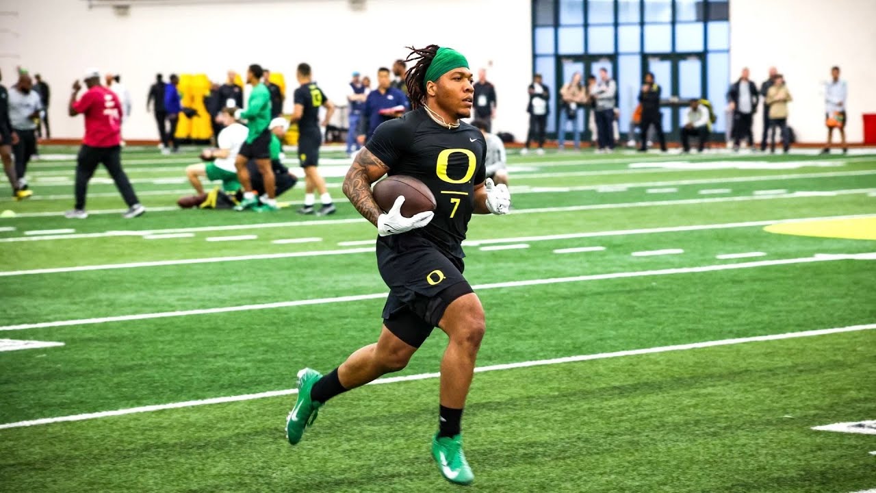 Running Back CJ Verdell Oregon Pro Day Media Availability (4/1/22)