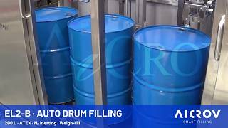 EL2-B Automatic Drum Filling Machine โ 200 L, ATEX, Nโ Inerting | Chemical | AiCROV