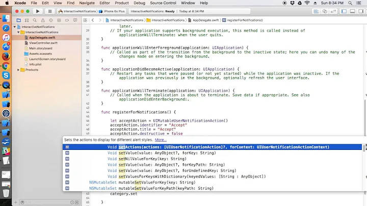 Interactive Notifications in Swift