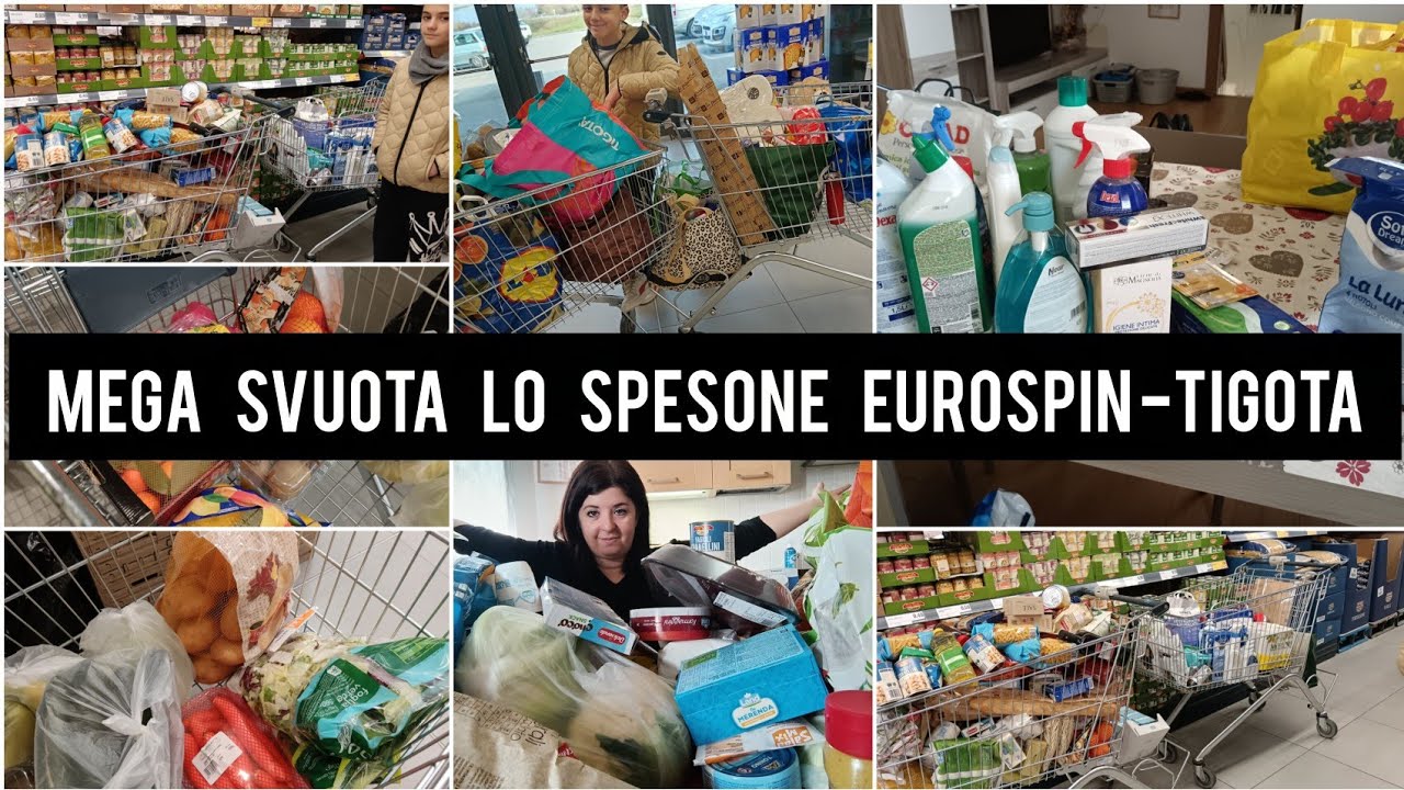 MEGA SVUOTA LO SPESA EUROSPIN DETERSIVI E SPESONE ALIMENTARE 