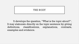 English for Academic Purposes Quarter 1 Lesson 1 Academic Text Structure