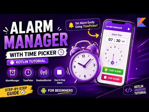 🧦  ANDROID - 🧦  ALARM MANAGER WITH TIME PICKER 🧦  KOTLIN