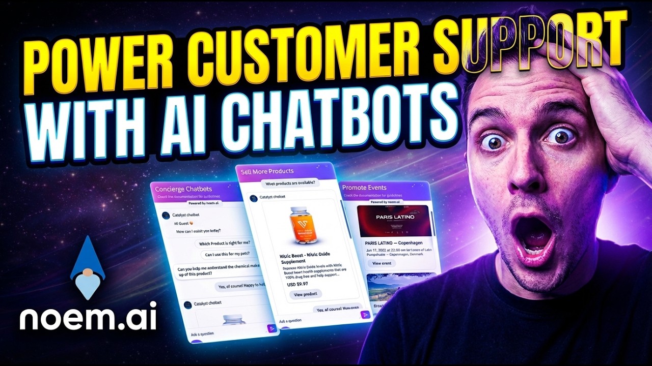 Noem.ai Lifetime Deal Review video thumbnail showing AI chatbot interface