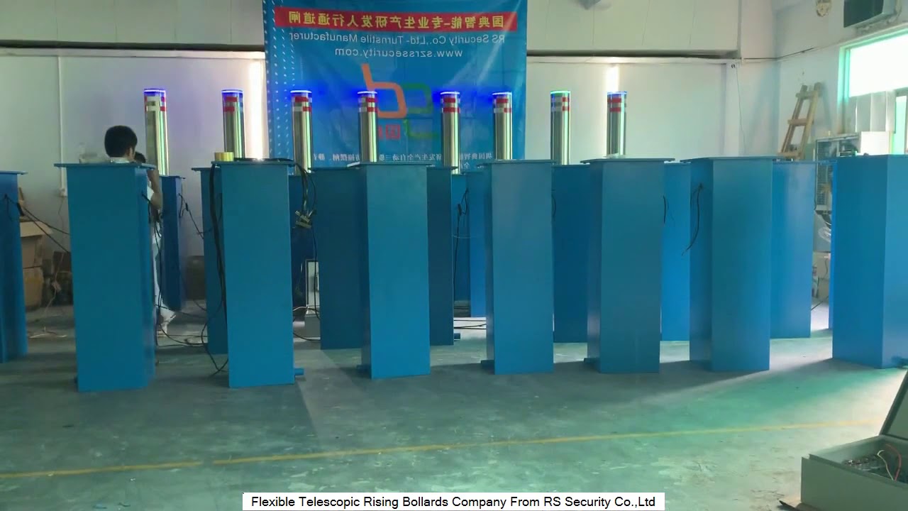 Hydraulic Automatic Bollards,Bollards المستقيم,Pilonas Rectables RS Security Co.,Ltd