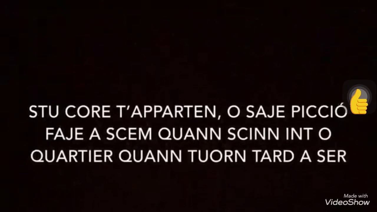 Nun Crire A Stu Core Testo