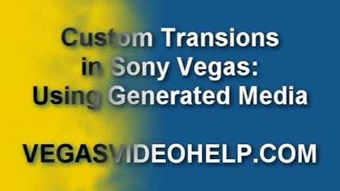 Mask Transition in Sony Vegas Example