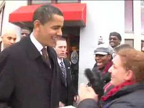 speech therapy Barack Obama talks to voters in Washington D.C.