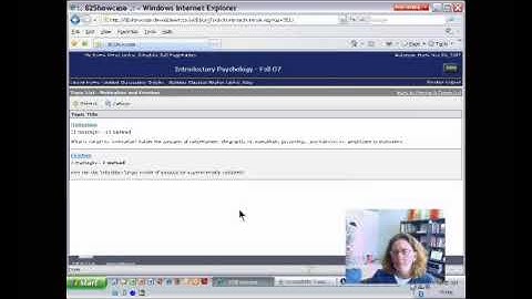 Visually Impaired Student Trying to Open a Discussion Thread in an LMS