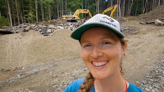 Digging electric trench ACROSS THE DRIVEWAY!