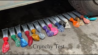 Toothpaste and Balloons vs Car | Crunchy Test | Crushing Crunchy Soft Things  | Experiment car | Car screenshot 3