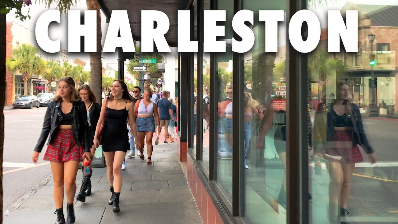 Walking Tour of Downtown Charleston South Carolinas Famous King Street4K