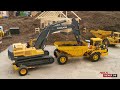 Ingenious  articulated truck transports excavators  rc trucks and construction machines