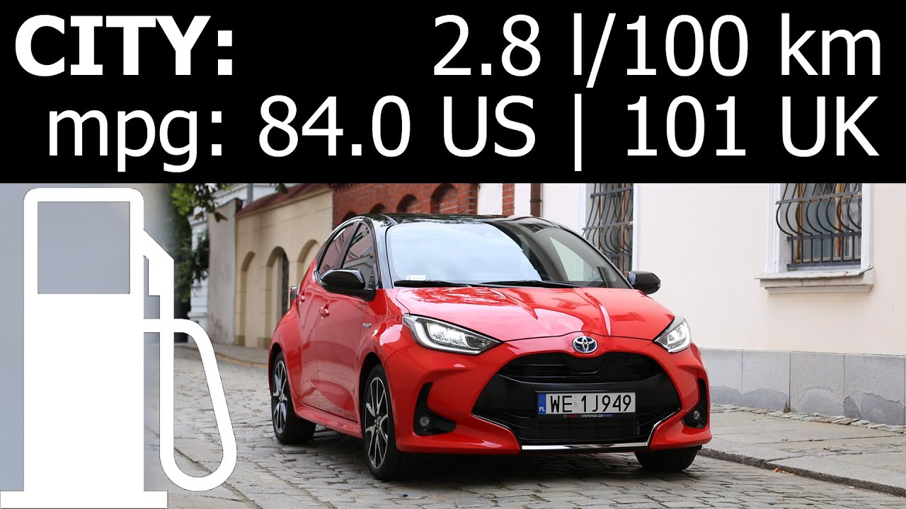 Toyota Yaris Hybrid (Continental tyres) CITY fuel economy consumption