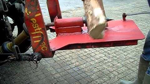 WestMac tractor driven screw type log splitter
