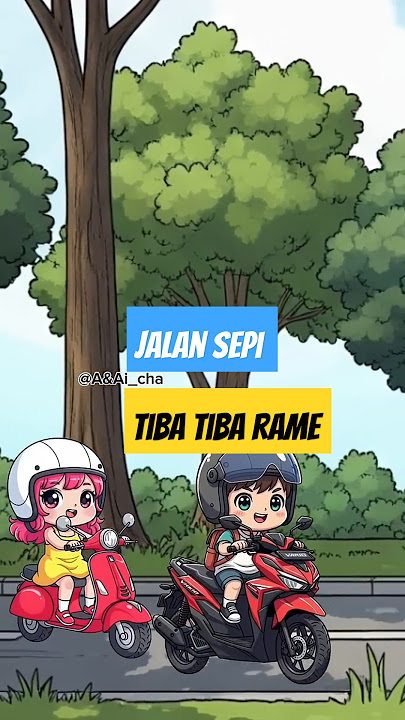 naik motor di Jalan Sepi Tiba-Tiba rame Kayak Pasar 😱🤣 | Kartun cibi Lucu 🛵🏍️