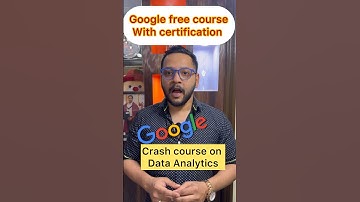 Google free course on Data Analytics with certificates #google #dataanalytics #datascience #shorts