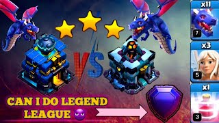 TH 12 VS TH 13 MAX EASILY 3 STAR || QUEEN CHARGE RECALL DRAGON ATTACK | LEGEND LEAGUE PUSHING ||#coc