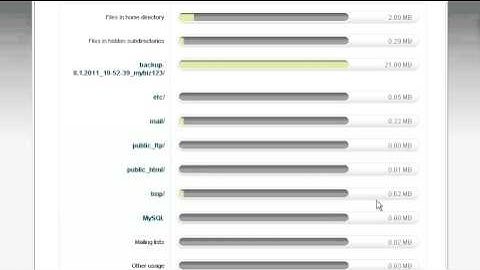 How to use the Disk Space Usage tool in cPanel