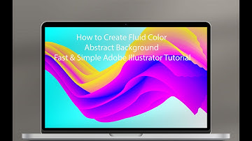 How to Create Fluid Color Abstract Background Fast & Simple Adobe Illustrator Tutorial