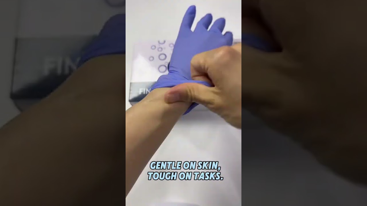 No More Allergies! FINITEX Powder-Free Nitrile Gloves – Tough & Comfortable! 