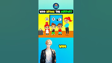 who broke the mirror?  #riddlechallenge #riddleoftheday #brainteasers #enigma #shorts