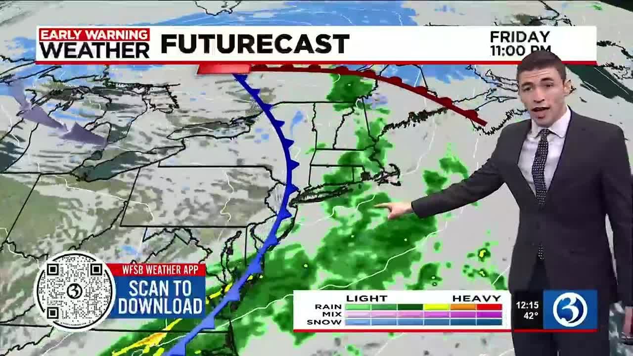 FORECAST: Some potential showers Friday night, then a dry stretch - YouTube