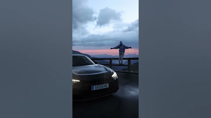 Audi E-tron RS GT on one of the most iconic mountain pass Großglockner pass #audietron #audi #etron