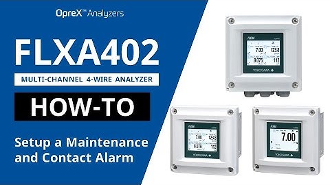 Configuring a Maintenance and Contact Alarm in the FLXA402