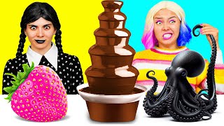 Chocolate Fountain Fondue Challenge | Food Battle by BaRaDa Challenge by BaRaDa 16,435 views 1 month ago 10 minutes, 57 seconds