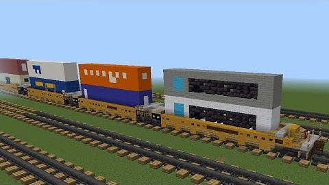 Minecraft Intermodal Container Well Car Tutorial (Credit To @CraftyFoxeMC)