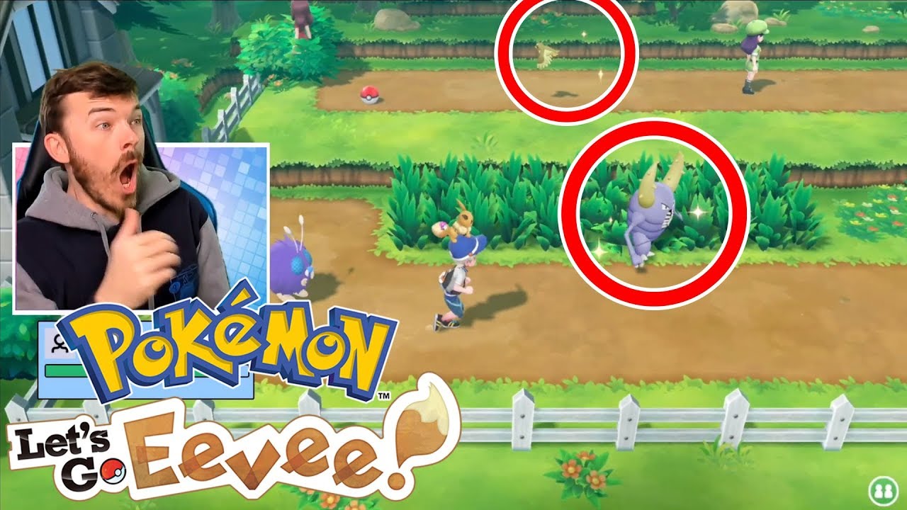 Best Shiny Reaction Ever 2 Shiny Pokemon Spawned At The Same Time In Pokemon Let S Go Eevee Youtube