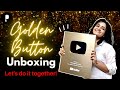 Unboxing of Golden Button Award for Parcham | 1 Million YouTube Subscribers