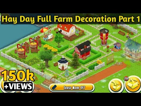 hay day สวย ๆ  Update New  Hay Day Full Farm Decoration part 1|Hay Day Designing|From TeMct Gaming