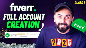 How To Create Account on Fiverr 2025 | Class 1