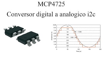 Conversor digital a analogico DAC MCP4725 i2c