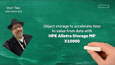 New object storage with HPE Alletra Storage MP X10000  | Short Take
