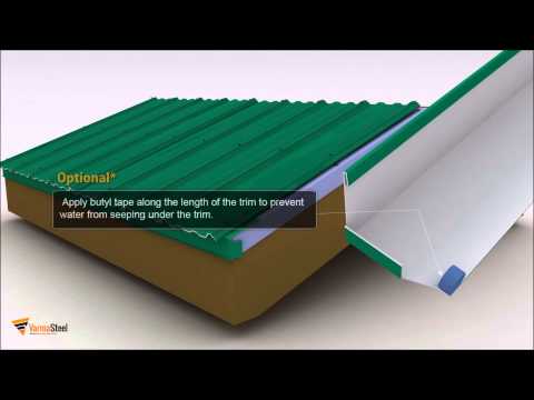 Gable Trim Type 1 Varma Metal Roofing - YouTube