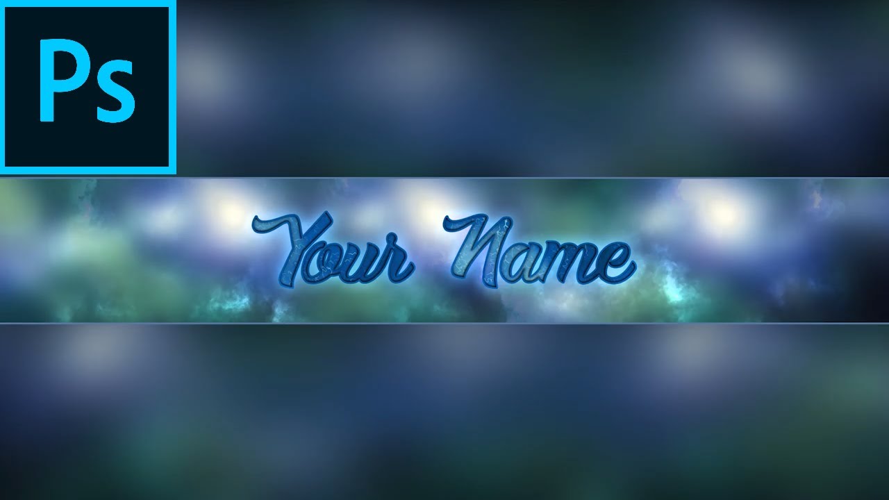 Free Youtube Banner Text Template 19 Photoshop Cc Youtube