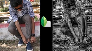 High HDR effect without noise ||BNW ||Snapseed photo editing tutorial ||High sharpening||Classy Edit